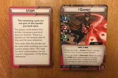 Marvel Champions LCG: Gambit Hero Pack - COMPLETE - Image 1 of 4