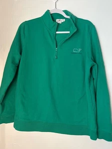 Vineyard Vines Damen Pullover XL grün kräftiger Rücken- & Ärmeldruck Preppy Strick - Bild 1 von 6
