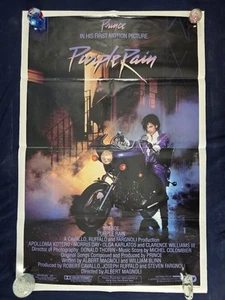 Vintage ~ Prince : Purple Rain ~ Original Movie Poster 27x41 EUC! Authentic! - Picture 1 of 9