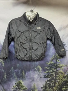 The North Face 550 Reversible Youth Girls Size XS Puffer Jacket Coat - Picture 1 of 9