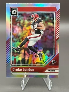 2024 Donruss Optic DRAKE LONDON Silver Holo Prizm #10 Falcons - Foto 1 di 5