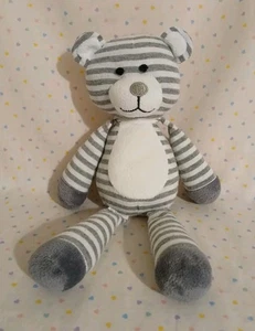 Animal Adventure 2013 Gray Striped Teddy Bear Stuffed Animal Plush 10" READ - Picture 1 of 8