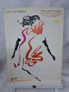 Chris De Burgh The Lady in Red 1986 Original Noten Vintage Pop Klavier Gesang - Bild 1 von 3