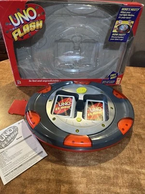 Uno Flash Electronic Card Game 100% Complete - Mattel 2007 - Working! - Image 1 of 4