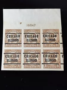 US Scott#576 Imperf. Rare Precancel Warren Harding 1925. Chicago Illinois. - Picture 1 of 5