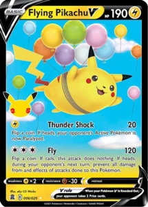 Flying Pikachu V - 006/025 - Pokemon Celebrations Sword Shield Rare Card NM - Bild 1 von 1