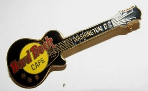 Vintage Hard Rock Cafe Washington D.C. Gibson Style Guitar Pin - DC - Picture 1 of 1