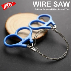 Upto 4x Wire Saw Stainless Steel Pocket Chainsaw Mini Cable Survival Camping - Picture 1 of 13