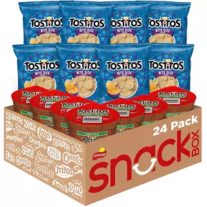 Tostitos Bitesize Rounds Chips and Salsa Dip Cups Variety Pack, (Pack of 24) - Picture 1 of 12