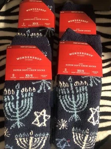 Wondershop Kids Super-Soft Crew Socks 2 Pair Size XS/S 11-1 Lot Of 4 - Picture 1 of 3