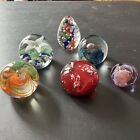 Lot+Of+Unsigned+Paperweights+Glass+Vintage