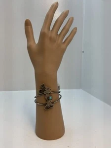Turquoise Silver-Stone Bracelet 925 Sterling 19.6g (LP1102203) - Picture 1 of 3