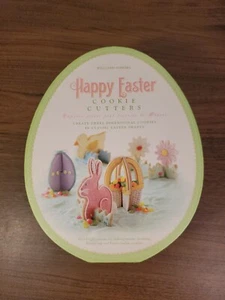 WILLIAM SONOMA 8 PC STAINLESS STEEL HAPPY EASTER COOKIE CUTTERS - Picture 1 of 6
