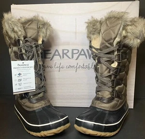 Bearpaw Mckinley Women's Insulated Tall Lace-up Boots Brown - 5 Medium - Picture 1 of 5