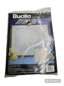 Bucilla Crewel - To Love And Be Loved Marriage 14'x11' New Cross Stitch 1992 - Picture 1 of 2