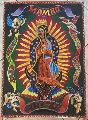 Mambo Goddess Hard Pressed Extra Virgin Original 1990s Poster David McKay Rare - image 1 of 4