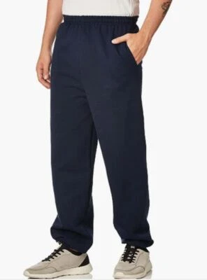 Pantalones deportivos Gildan para hombre de vellón elástico con bolsillos estilo G18100 Foto 1 de 4