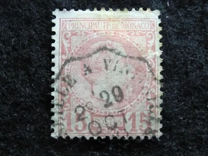 MONACO - SCOTT# 5 - USED - CAT VAL $18.00 - Picture 1 of 2
