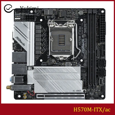 FOR ASROCK H570M-ITX/ac DDR4*2 LGA 1200 64GB Mini-ITX Motherboard Test OK - image 1 of 4