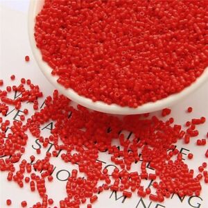 1900pcs Delica Glass Tube Beads 2mm Solid Color Seed Bead Jewelry Making Accesso
