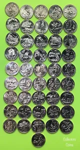 2012 - 2021 "S" Mint National Park ATB Quarter 46 Coin COMPLETE Uncirculated Set - Picture 1 of 10
