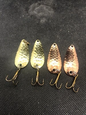 Lote de 4 colheres de isca de pesca vintage Acme Wonderlure aprox 1,5” B4 - Imagem 1 de 4