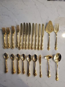 Vintage Rebacraft Besteckset vergoldet 54 Teile - Bild 1 von 13