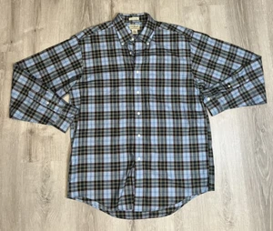 LL Bean Button Up Hemd Herren M Regular US Air Force Tartan kariert blau - Bild 1 von 6