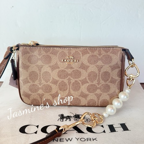 Coach Nolita 19 nuovo con etichetta in tela firmata CW426 marrone marrone