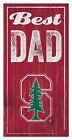 Stanford Cardinals - "Best Dad" -6" x 12"  Sign