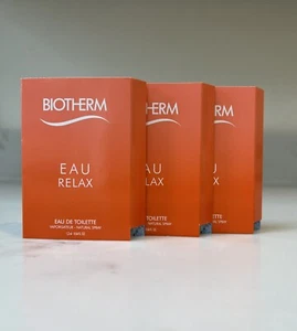 3 x Biotherm Eau Relax 1.2ml Eau De Toilette EDT Women’s Fragrance Spray Samples - Picture 1 of 1