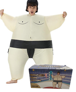 Inflatable Sumo Wrestler Halloween Costume Blow Up One Size Fits Most Kids NEW