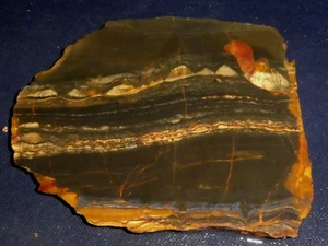 Mara Mamba Tigerauge Platte - 4 1/2" x 3 3/4" - grob für Kabine oder Display - Bild 1 von 3