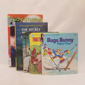 5 Vintage Book lot WHITMAN, NANCY DREW, JUDY BLUME ☆NO RESERVE☆ - Imagen 1 de 12