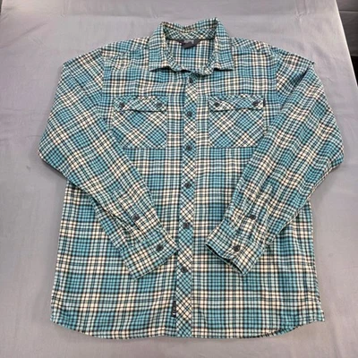 Outdoor Research Flannel Shirt Plaid Button Up Long Sleeve Pockets Mens L8 - Image 1 of 4