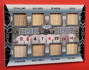 TOPOLINO MANTELLO PIPISTRELLO CARD #d5/6 Pete Rose TED WILLIAMS Stan Musial JOE MORGAN Duke - Foto 1 di 3