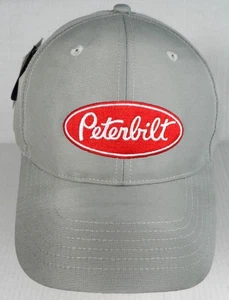 Peterbilt Mütze Kappe grau bestickt Twill Baseballkappe mit rotem Logo neu mit Etikett authentisch - Bild 1 von 6
