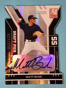 Donruss Elite 2004 edición extra cambio de siglo automático Matt Bush #281 27/250 ⚾ - Imagen 1 de 5