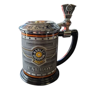 Harley Davidson Fat Boy Franklin Mint Collector Tankard Mug 2000 - Picture 1 of 5