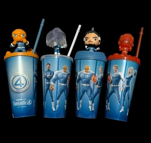 Fantastic Four Film Popcorn Eimer, Tassen & 4 Figuren Topper - Bild 1 von 30