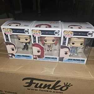 Funko Pop! Will & Grace Lot - Set Of 3 - Brand New - Will, Grace,& Jack - Picture 1 of 17