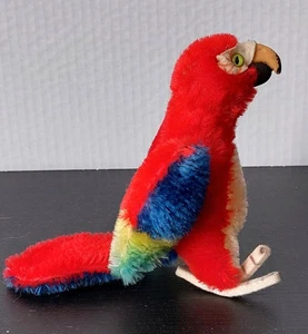 Steiff Stofftier Vogel Papagei, roter Ara, ca.  13 cm - Bild 1 von 6