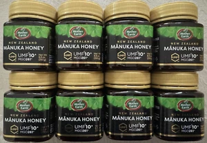 Mother Earth New Zealand Manuka Honey 8 PACK UMF 10+ 8.8oz each X 8 Jars - Picture 1 of 2