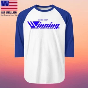Winning Boxing Equipment Men's Raglan Blue Size S to 2XL - Picture 1 of 1