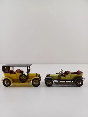 Matchbox Models of Yesteryear Y5 1907 Peugeot And 1906 Rolls-Royce Used - Image 1 of 4