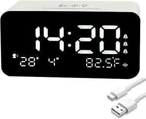Digital Rechargeable Snooze Alarm Clock and Visual Countdown Timer for Classroom - Picture 1 of 12