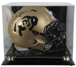 Colorado Deion Sanders Signed Full Size Speed Rep Helmet w/ Case BAS Witnessed - Picture 1 of 4