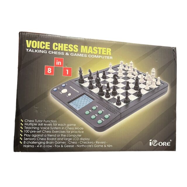 8 in 1 Games - Electronic Chess with Exercise & Talking Tutor