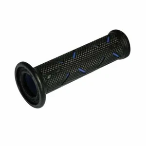 COPPIA MANOPOLE MOTO RACING FORATE PROGRIP 717 BLU - Picture 1 of 1
