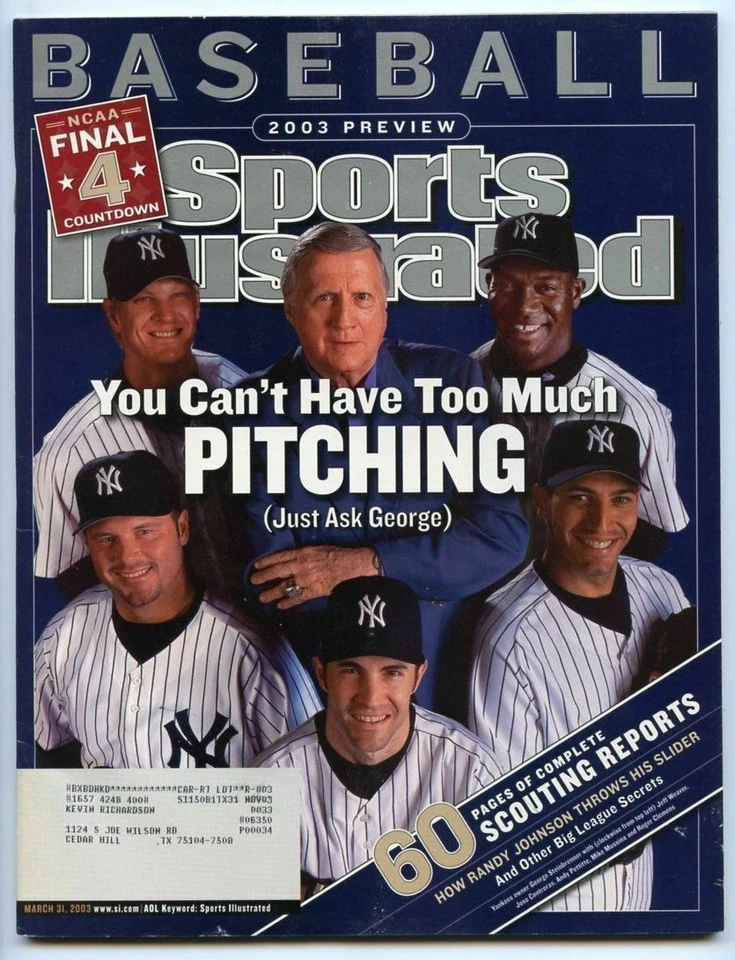 Sports Illustrated March 31, 2003 You Can't Have Too Much Pitching Yankees - Image 1 of 1